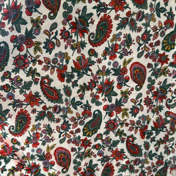 Boden Button Jersey Mini Tee Dandelion Paisley Print Casual Dress Size US 10 - Picture 15 of 16